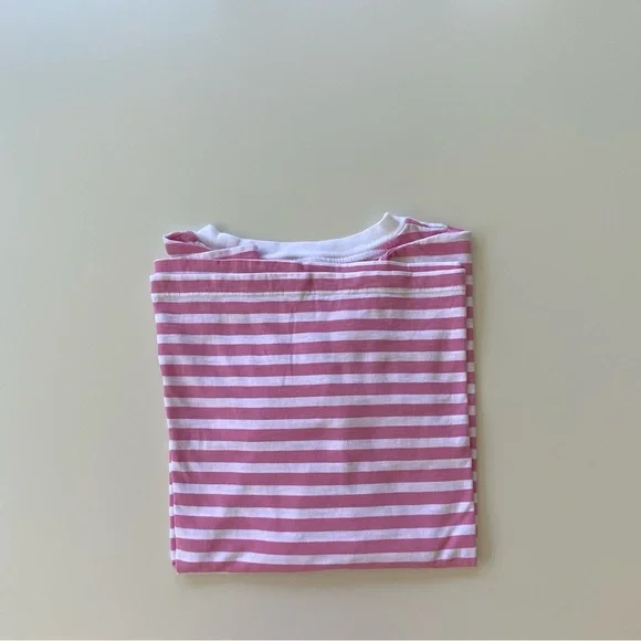 J. Crew Striped Long-Sleeve Cotton T-Shirt, Cotton Long Sleeve Tee Shirt Sz: L - Picture 5 of 6